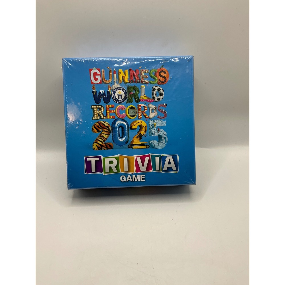 Guinness World Records 2025 Trivia Game New Factory Sealed Board Game 200 Cards